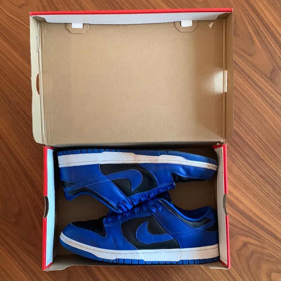 Black/hyper cobalt-white Nike dunk low retro - Picture 2 of 7